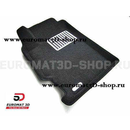 Текстильные 3D коврики Euromat3D Lux в салон для Mazda 6 (2003-2007) № EM3D-003405
