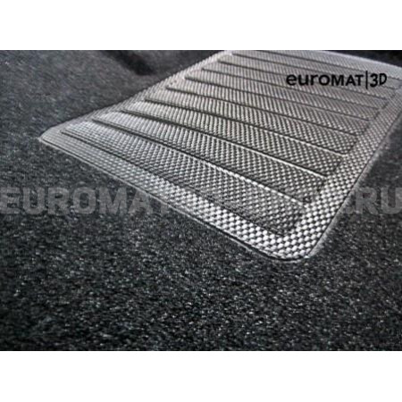 Текстильные 3D коврики Euromat3D Business в салон для Volvo XC 90 (2015-) № EMC3D-005509