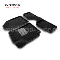 Текстильные 3D коврики Euromat3D Business в салон для Hyundai Elantra (2016-2020) № EMC3D-002702