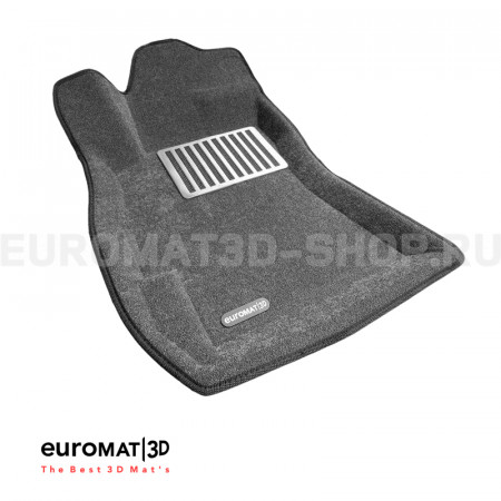 Текстильные 3D коврики Euromat3D Lux в салон для Subaru Outback (2010-2019) № EM3D-004704G Серые