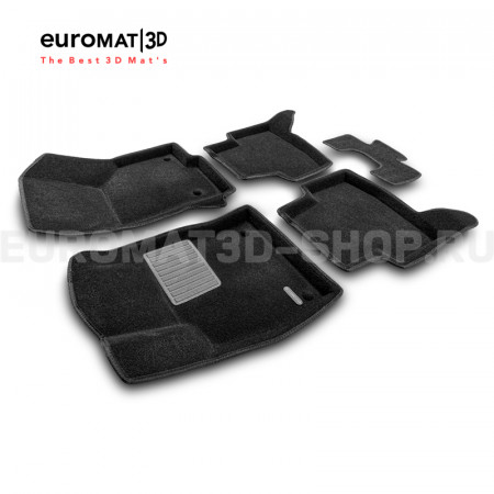 Текстильные 3D коврики Euromat3D Premium в салон для Skoda Octavia A7 (2013-2020) № EMPR3D-004507