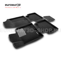 Текстильные 3D коврики Euromat3D Premium в салон для Hyundai Sonata (2017-) № EMPR3D-002929