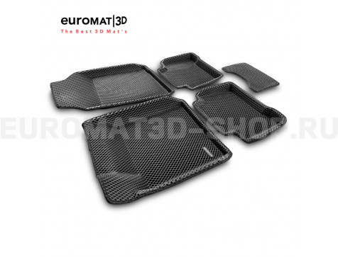 3D коврики Euromat3D EVA в салон для Renault Latitude (2010-) № EM3DEVA-003718