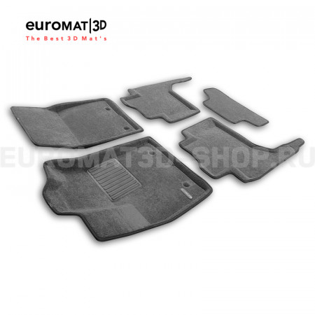 Текстильные 3D коврики Euromat3D Business в салон для Toyota Land Cruiser 300 (2021-) № EMC3D-005109G Серые Текстильные 3D коврики Euromat3D Business в салон для Toyota Land Cruiser 300 (2021-) № EMC3D-005109G Серые
