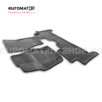 Текстильные 3D коврики Euromat3D Business в салон для Land Rover Range Rover Sport L494 (2014-2021) № EMC3D-003109G Серые